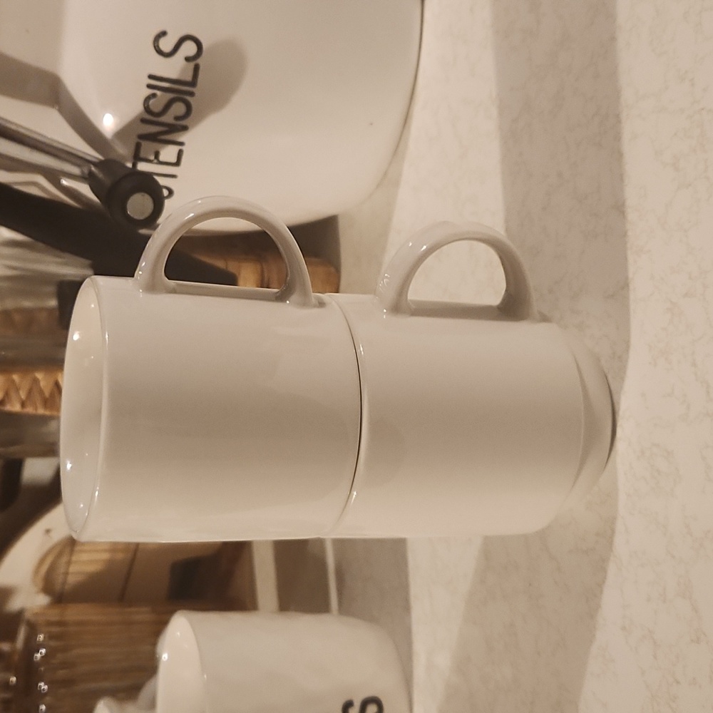 Martha Stewart Essentials set of 2 stackable coffee mugs